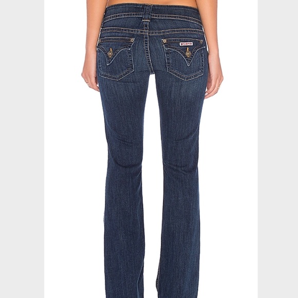 Hudson Dark Wash Flap Pockets Flare Jeans - Picture 2 of 8